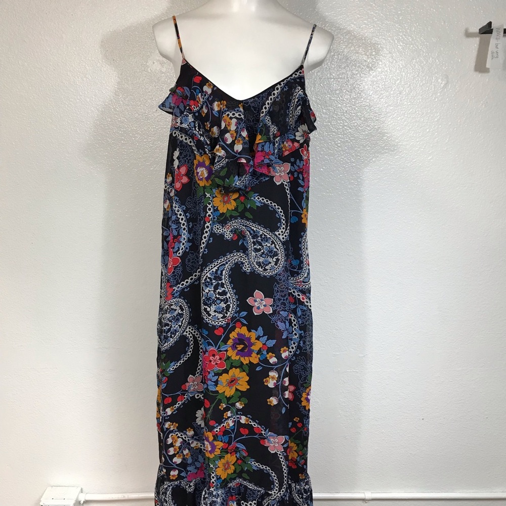 ECI New York Macy’s Long Floral Dress Sz L Women’s